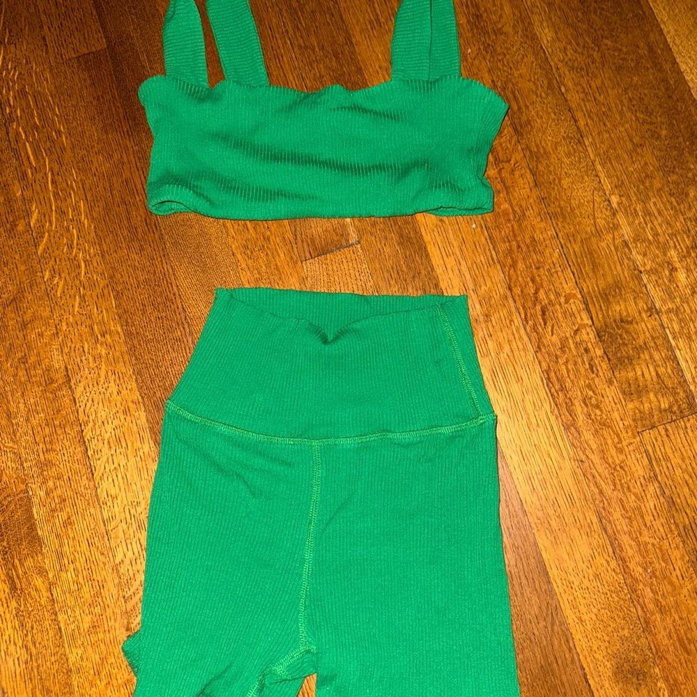 Green Ribbed daily drills set